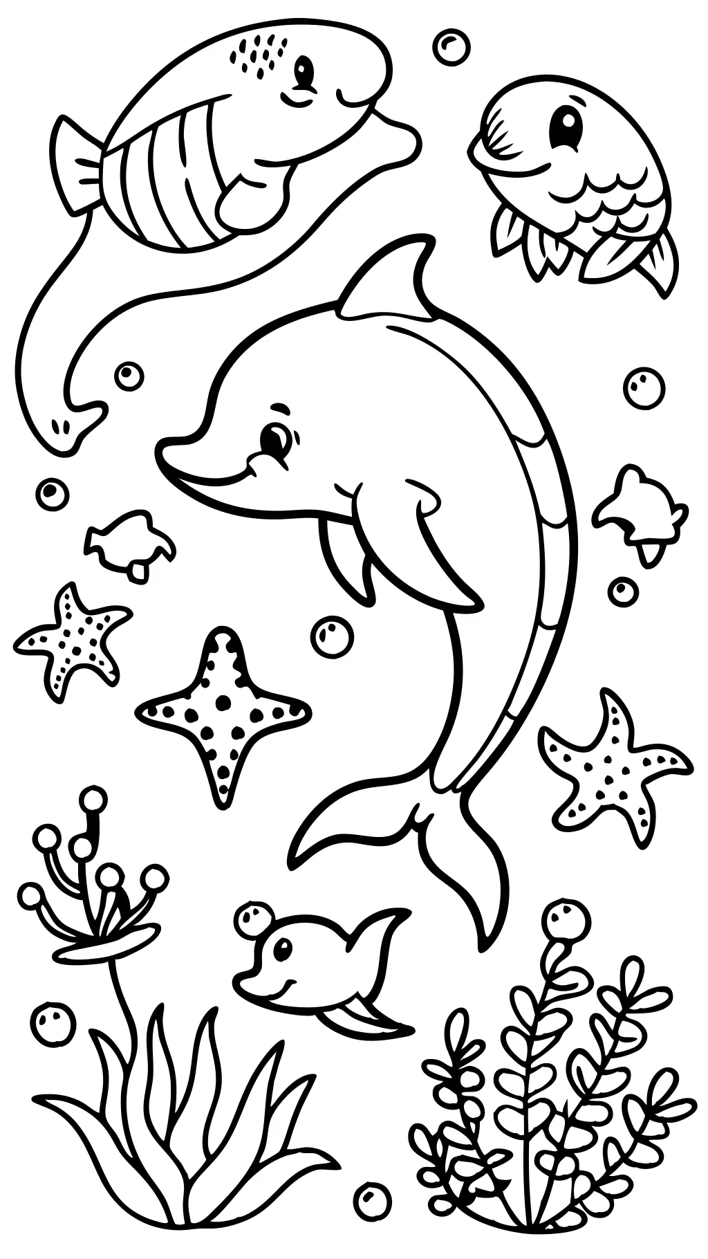 coloriages créatures océaniques